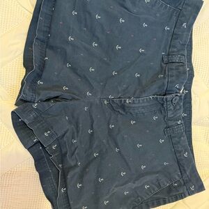 Magellan Outdoors Dark Blue Anchor Pattern Shorts